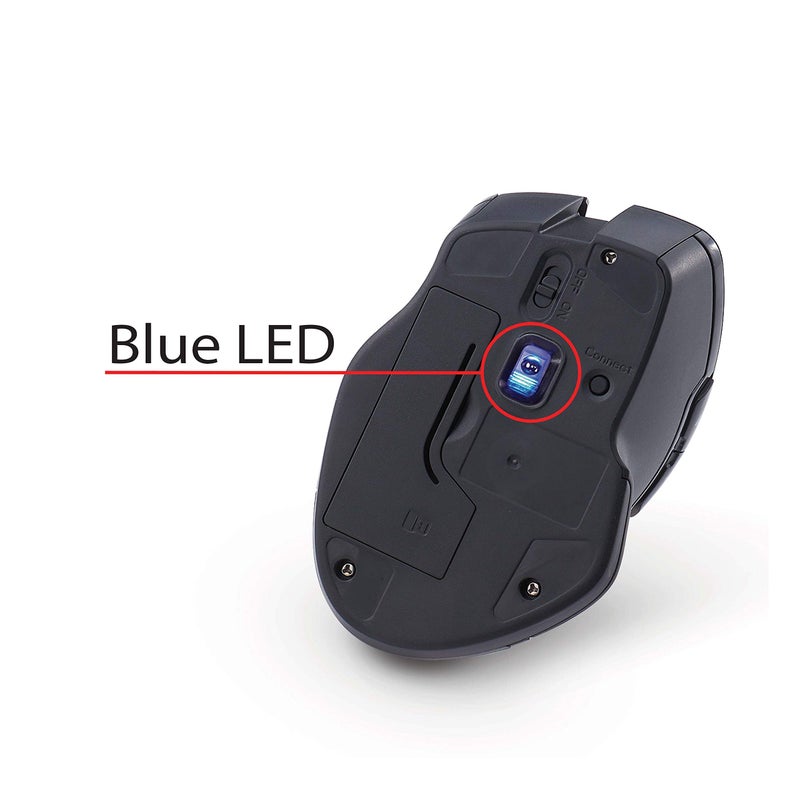 Verbatim USB-C Wireless Blue LED Mouse, Teal, 2.4GHz - Image 4